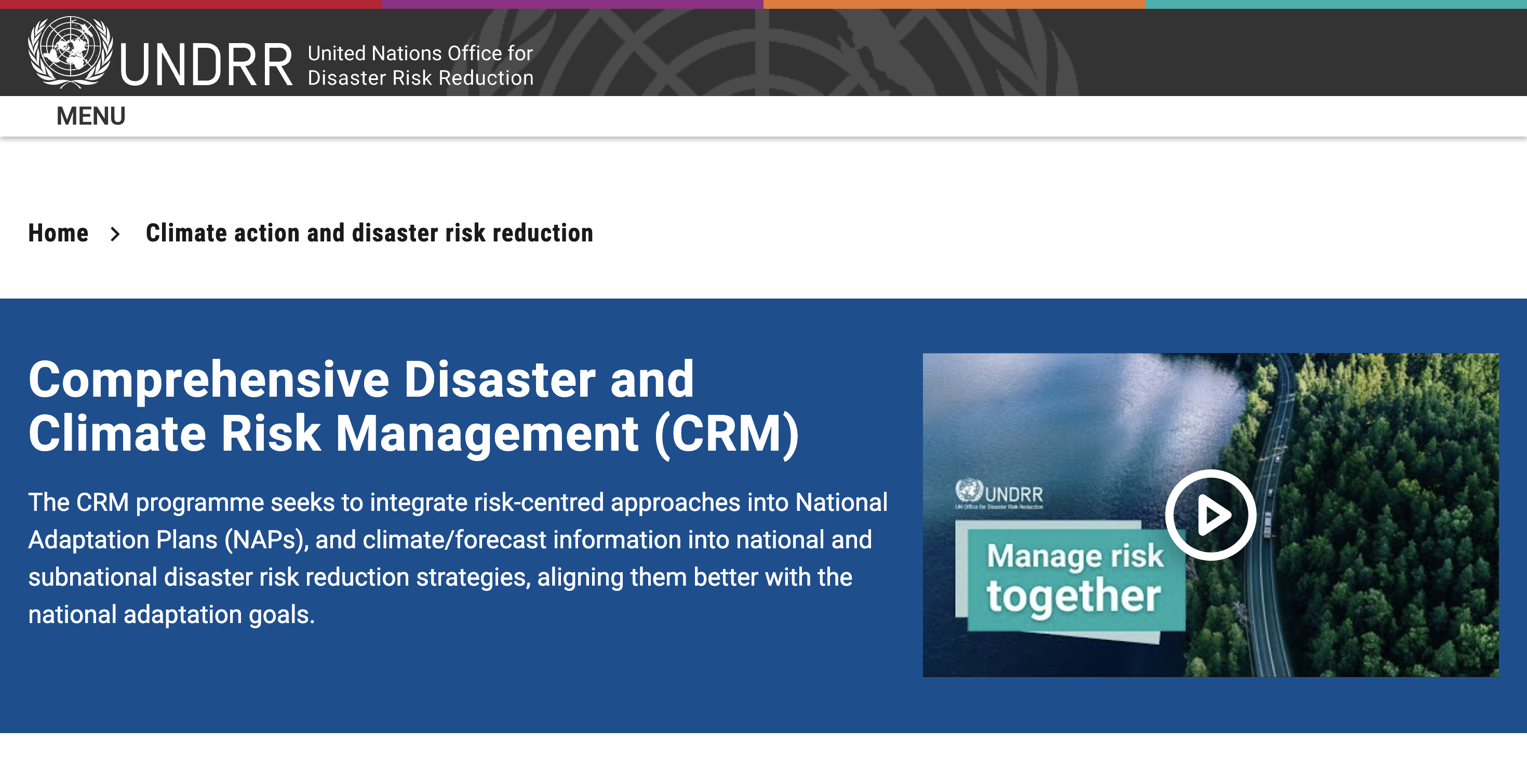 Comprehensive Risk Management (CRM)