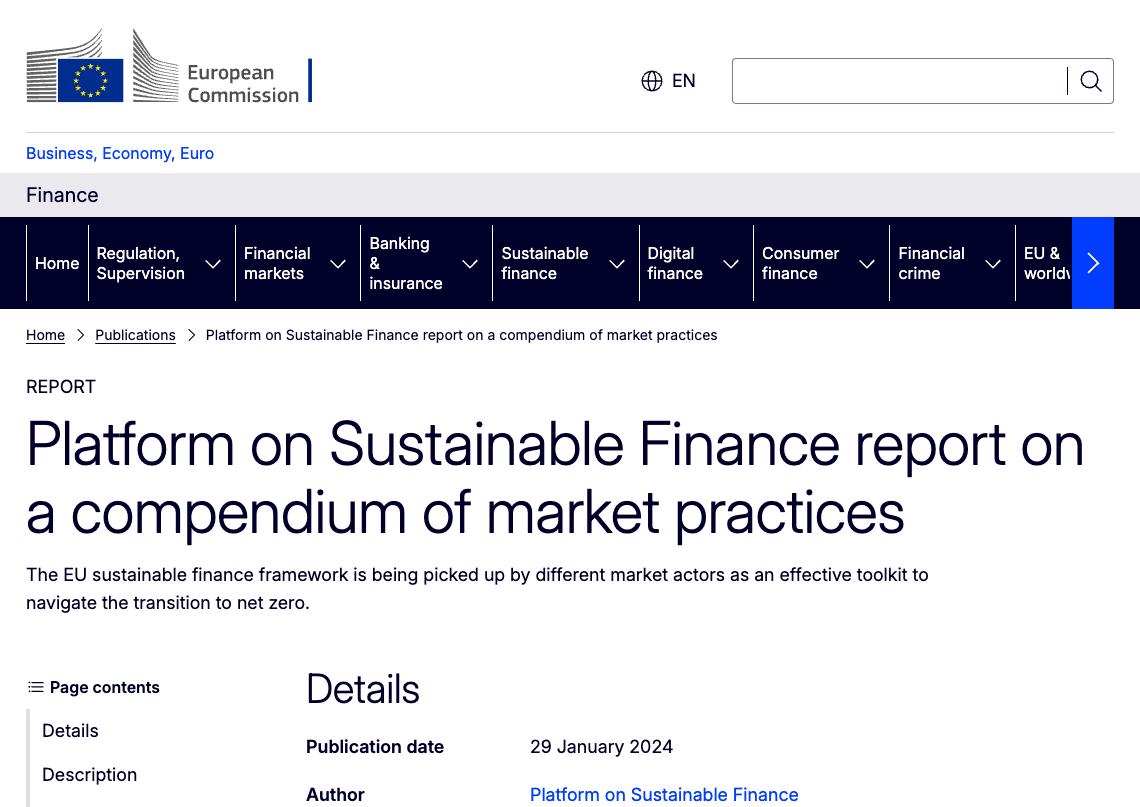 Compendium of Market Practices