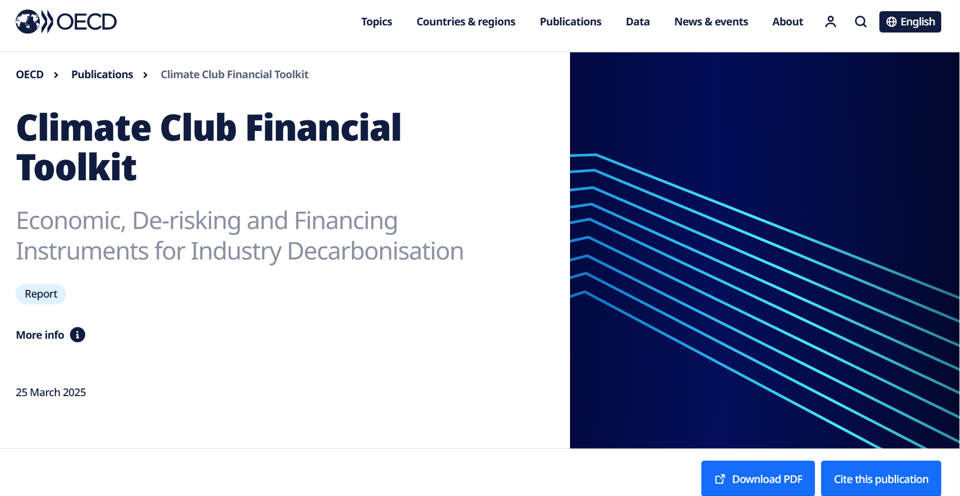 Climate Club Financial Toolkit