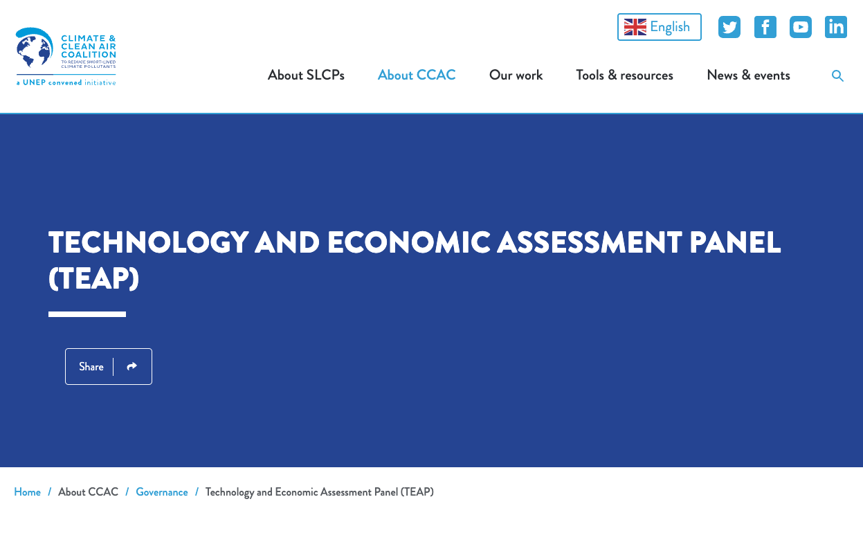 Technology and Economic Assessment Panel (CCAC-TEAP)