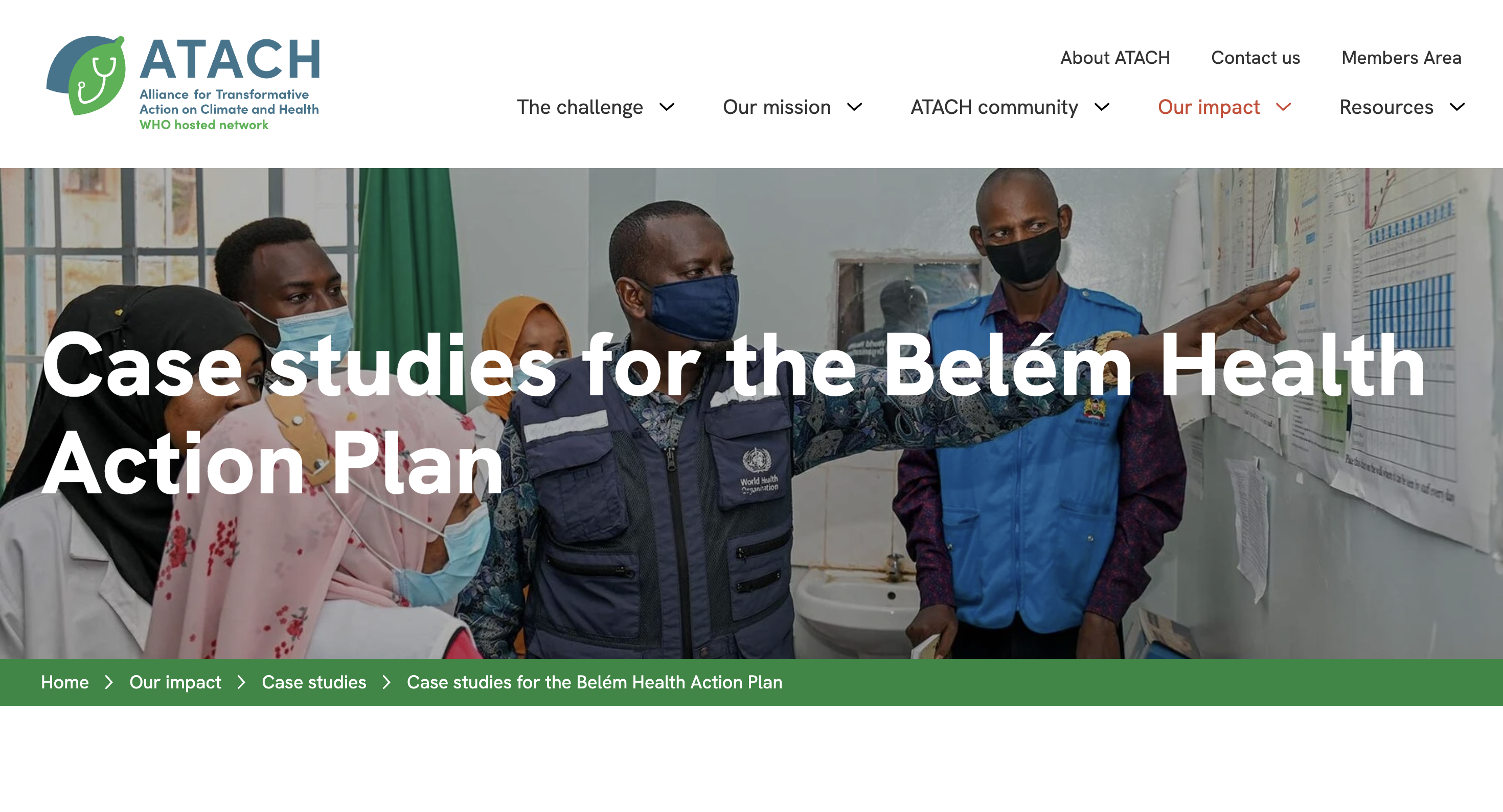 ATACH Case studies for the Belém Health Action Plan