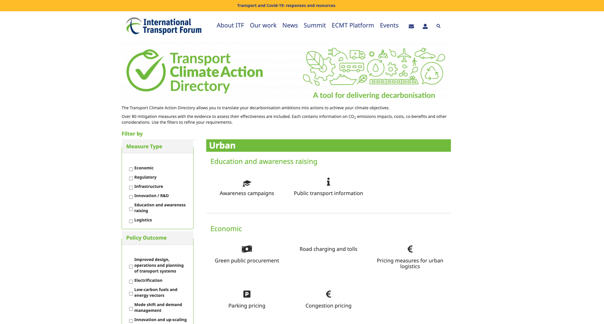 The Transport Climate Action Directory 