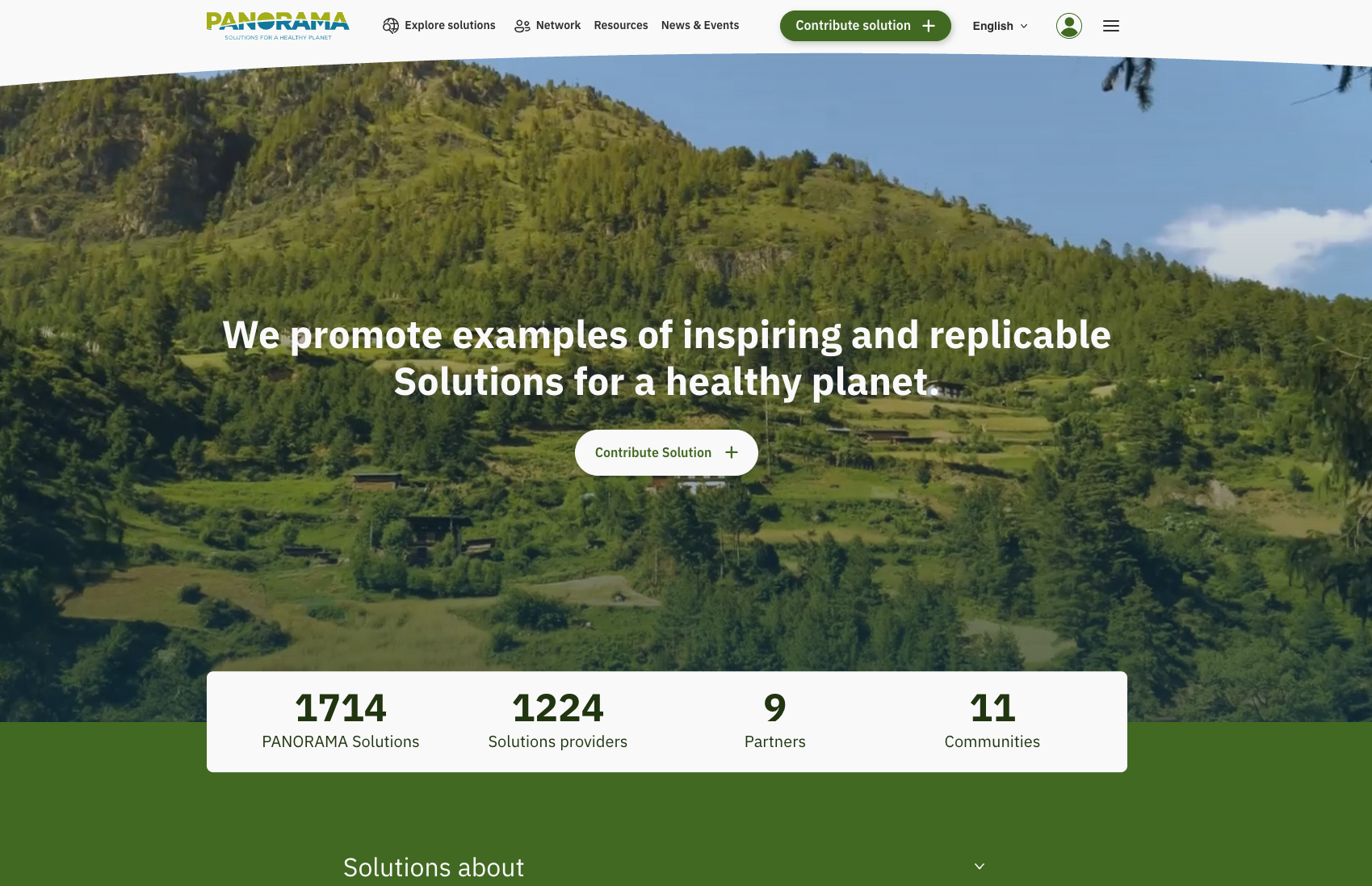 PANORAMA - Solutions for a Healthy Planet